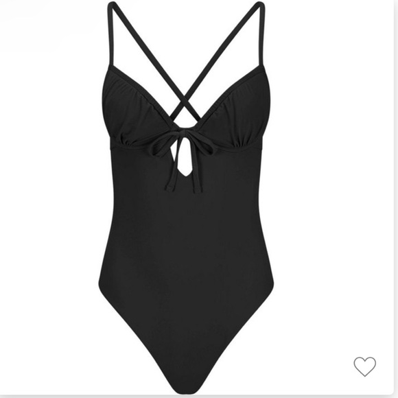 Adore Me Anabee One Piece Swimsuit Swim Suit Swimwear - Jet Black - Picture 4 of 8